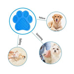 Dog Silicone Lick Mat, Slow Feeder Pet Training Mat, Bath Distraction & Food Guard with Suction Cups - GreenFur