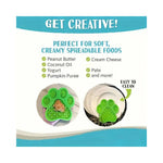 Dog Silicone Lick Mat, Slow Feeder Pet Training Mat, Bath Distraction & Food Guard with Suction Cups - GreenFur