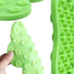 Dog Silicone Lick Mat, Slow Feeder Pet Training Mat, Bath Distraction & Food Guard with Suction Cups - GreenFur