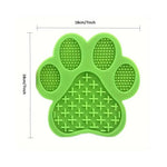 Dog Silicone Lick Mat, Slow Feeder Pet Training Mat, Bath Distraction & Food Guard with Suction Cups - GreenFur