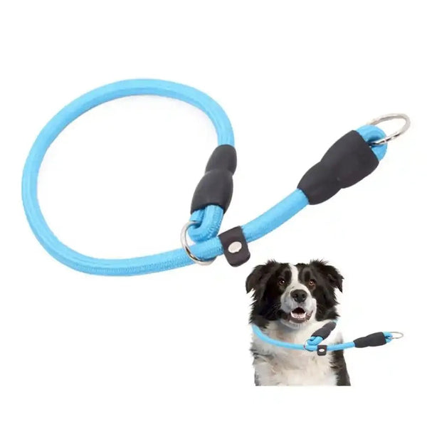 Dog Slip Collar No Pull Choker Collar for Dogs Slip Collars with Slidable Stopper - GreenFur