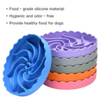 Dog Slow - eating Bowl Food - Grade Silicone Pet Slow - feeding Basin - GreenFur