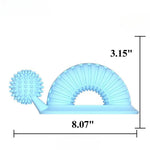 Dog Snail - shape Chew - resistant Dental Cleaning Toy - GreenFur