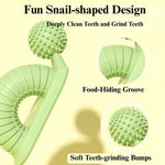 Dog Snail - shape Chew - resistant Dental Cleaning Toy - GreenFur