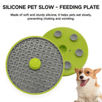Dog Suction - cup Licking Mat Licking Mat Slow - feeding Plate - GreenFur