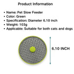 Dog Suction - cup Licking Mat Licking Mat Slow - feeding Plate - GreenFur