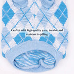 Dog Sweater with Geometric Design for Cold Weather - GreenFur