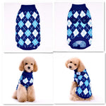 Dog Sweater with Geometric Design for Cold Weather - GreenFur