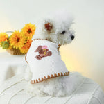 Dog T-shirt with Ice Cream Bear Pattern - GreenFur