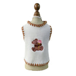 Dog T-shirt with Ice Cream Bear Pattern - GreenFur