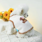 Dog T-shirt with Ice Cream Bear Pattern - GreenFur