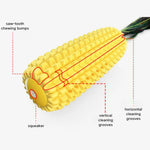 Dog Tooth Clean Toy TPR Corn Shape Squeaky Dog Toys - GreenFur