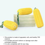 Dog Tooth Clean Toy TPR Corn Shape Squeaky Dog Toys - GreenFur