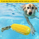 Dog Tooth Clean Toy TPR Corn Shape Squeaky Dog Toys - GreenFur