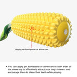 Dog Tooth Clean Toy TPR Corn Shape Squeaky Dog Toys - GreenFur