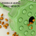 Dog Treat Dispensing Ball Toy Durable Chew - Resistant Interactive Dog Toy - GreenFur