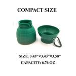Dog Water Bottle Pet On - the - Go Cup Small Dog Outdoor Drinking Feeding Water - GreenFur