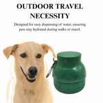 Dog Water Bottle Pet On - the - Go Cup Small Dog Outdoor Drinking Feeding Water - GreenFur
