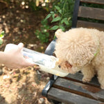 Dog Water Bottle with Food Container Portable Pet Water Dispenser - GreenFur