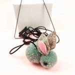 Door - Hanging Cute Plush Rabbit Cat Toy with Elastic Cord - GreenFur
