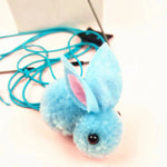 Door - Hanging Cute Plush Rabbit Cat Toy with Elastic Cord - GreenFur