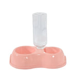 Double - Bowl Plastic Cat Water Dispenser - GreenFur