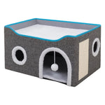 Double - Layer Indoor Cozy Foldable Cat Bed - GreenFur