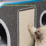 Double - Layer Indoor Cozy Foldable Cat Bed - GreenFur
