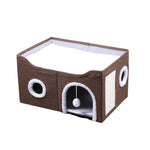 Double - Layer Indoor Cozy Foldable Cat Bed - GreenFur