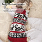 Double Reindeer Christmas Knit Dog Sweater - GreenFur