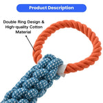 Double Ring Dog Rope Toy for Aggressive Chewers - GreenFur