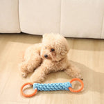 Double Ring Dog Rope Toy for Aggressive Chewers - GreenFur