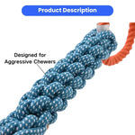 Double Ring Dog Rope Toy for Aggressive Chewers - GreenFur