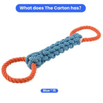 Double Ring Dog Rope Toy for Aggressive Chewers - GreenFur