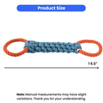 Double Ring Dog Rope Toy for Aggressive Chewers - GreenFur