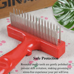 Double Row Dematting Comb for Dogs and Cats - GreenFur