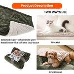 Double Sided Pet Cage Floor Mat Pet Blanket - GreenFur