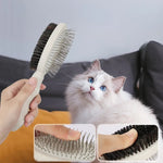 Double Sided Pet Massage Brush Eco Friendly Metal Pin Comb - GreenFur