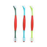 Double Sided Soft 360º Dog Toothbrush with Non - Slip Handle - GreenFur