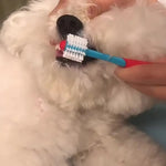 Double Sided Soft 360º Dog Toothbrush with Non - Slip Handle - GreenFur
