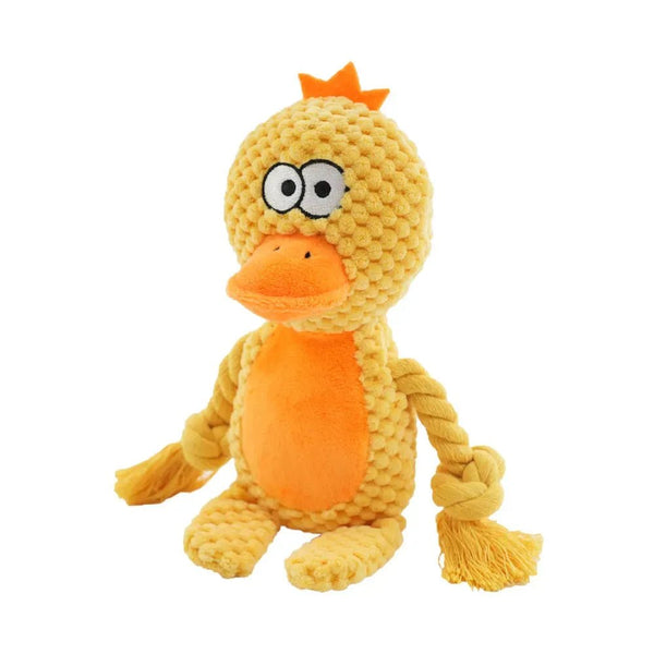 Dual - Layer Plush Pet Toys with Squeaker and Crinkle Paper - GreenFur
