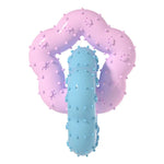 Dual - Ring Interlocking Flower - Shaped Durable TPR Dog Chew Toy - GreenFur