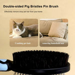 Dual Sided Pet Grooming Rake for Dogs and Cats - GreenFur