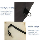 Dual - Sided Waterproof Pet Car Seat with Safety Lock - GreenFur
