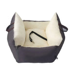 Dual - Sided Waterproof Pet Car Seat with Safety Lock - GreenFur
