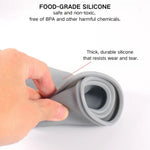 Dual Silicone Collapsible Portable Pet Bowl with Storage Bag Dog and Cat Food Bowls - GreenFur