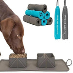 Dual Silicone Collapsible Portable Pet Bowl with Storage Bag Dog and Cat Food Bowls - GreenFur