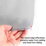 Dual Silicone Collapsible Portable Pet Bowl with Storage Bag Dog and Cat Food Bowls - GreenFur