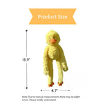 Duck Shaped Soft Squeaky Large Plush Toy for Dogs - GreenFur