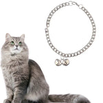Durable Adjustable Metal Cat Collar with Bell Stylish Pet Accessories - GreenFur
